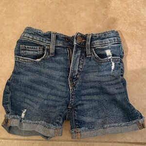 Blue Denim Distressed girls Shorts